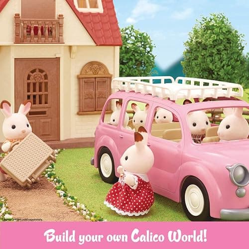 Calico Critters Family Picnic Van for Dolls - Toy Vehicle Seats up to 10 Collectible Figures! thumbnail 7