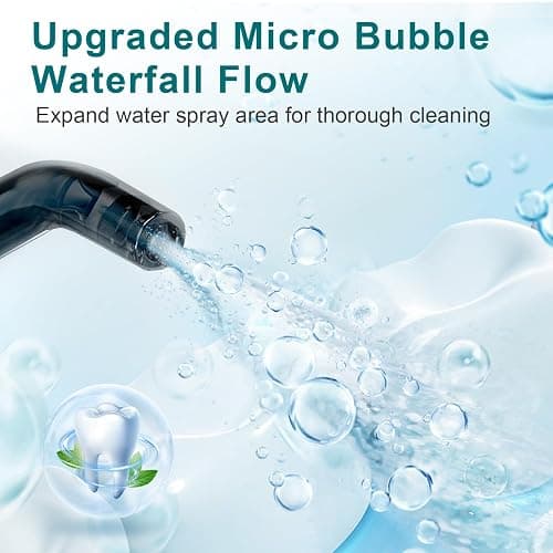 Nicefeel Cordless Water Dental Flosser – 300ML BPA-Free Portable Oral Irrigator, 3 Cleaning Modes, Fast Charge, IPX7 Waterproof for Teeth, Gums & Tonsil Stones – Home & Travel Use thumbnail 3