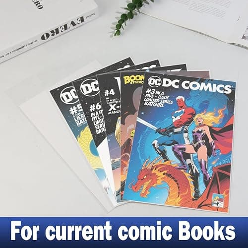 200ct Current Comic Book Bags,3.5 Mil Thick Comic Book Sleeves,Acid-Free Crystal Clear,7.2 X 10.5 inch,Archival Quality,Fits Standard Comic Book Storage thumbnail 3