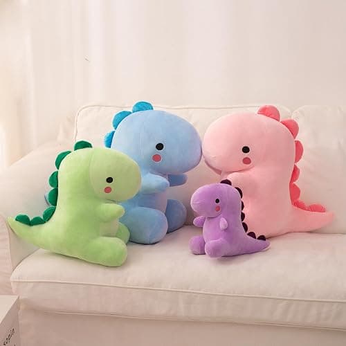 Alwoligag 10.8 Inch Cute Pink Dinosaur Plush Toy - Soft Stuffed Animal Gift thumbnail 8