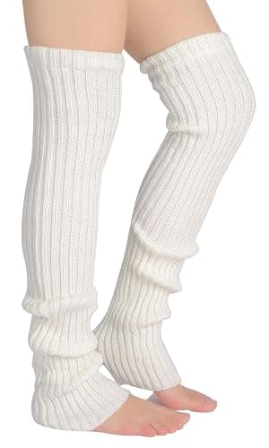 Pareberry Women's Winter Over Knee High Footless Socks Knit Warm Long Leg Warmers thumbnail 5