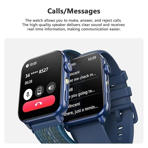 Blackview Smart Watch for Women, 1.91" HD Fitness Watch with LED Flashlight, Heart Rate SpO2 Sleep Stress Monitor, 120+ Sports Modes, Waterproof Step Counter, Bluetooth Call Smartwatch for iOS Android thumbnail 5