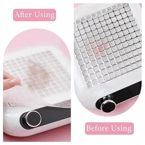 Grevosea 200 Sheets Nail Dust Collector Filter Paper Disposable Nail Dust Filters for Most of Nail Dust Collector Machine Nail Vacuum Dust Collector Nail Tech for Nail Salon Spa Home(White) thumbnail 7