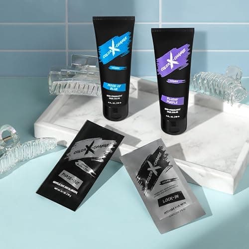 Color X-Change Semi-Permanent Hair Color - Mood of Blue - Vegan, PPD & Ammonia-Free thumbnail 3