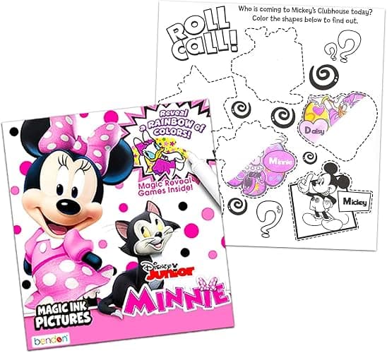 Disney Princess Magic Ink Coloring Book Set - Bundle with 3 Imagine Ink Books for Girls Kids Toddlers Featuring Disney Princess, Moana, and Minnie Mouse with Invisible Ink Pen and Stickers thumbnail 3