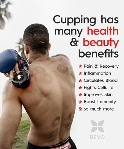 REVOMADIC REVO The Original 4-in-1 Smart Cupping Therapy Massager, Red Light Therapy for Targeted Pain Relief, Knots, Aches, Muscle Soreness, Circulation & Tighter Skin, Portable Cupping Kit thumbnail 4
