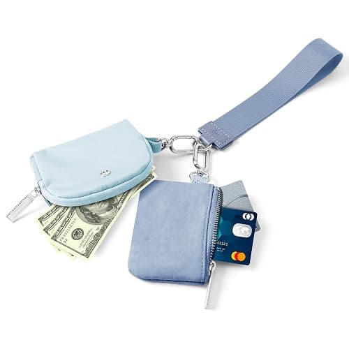 Mum's Memory Mini Zip Around Wristlet Wallets for Women -KeyChain Wallet with Detachable Dual Pouch Wristlet -Key Chain Coin Purse Small Wallets thumbnail 5