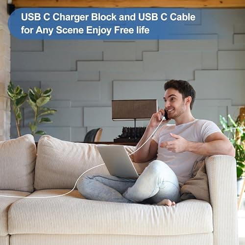 iPhone 17 16 15 Fast Charger and 10ft Type C to C Cable Cord Long, 20W USB C Charging Block Plug for Apple iPhone 17 Pro Max/17 Air/16 Pro/16 Plus/15 Pro/15 Mini/iPad Power Adapter Cube Brick/AirPods thumbnail 7