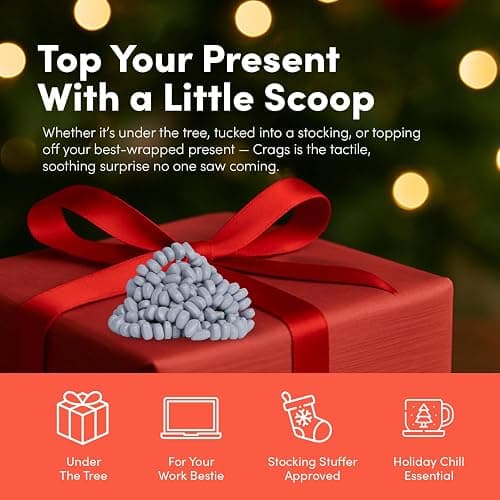 Speks Original Crags Ferrite Putty | 150+ Magnetic Stones in a Tin | Stress Relief Fidget Toy for Adults & Teens | Stocking Stuffer Neutral Slate, Small thumbnail 6