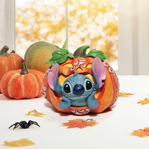 Enesco Disney Traditions by Jim Shore Lilo and Stitch Jack O'Lantern Figurine, 4.02 Inch, Multicolor thumbnail 2