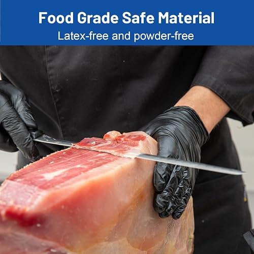 JMU Black Nitrile Gloves Medium Bulk, Case of 1200, 3.5Mil, Latex Free Powder Free thumbnail 4