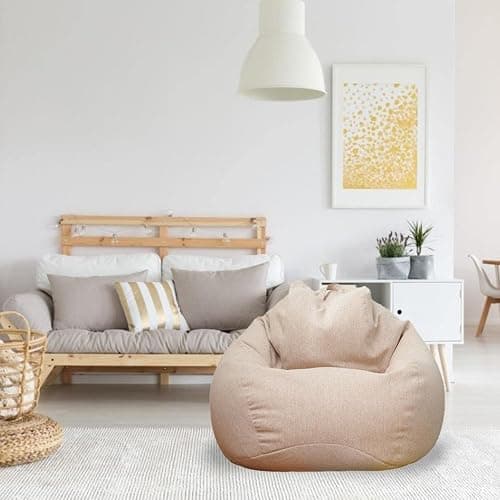 Recliner Gaming Bean Bag Sofa (No Filler) - 90cm x 110cm, Water Resistant Indoor Outdoor BeanBag Chair, Living Room Gamer Bean Bags thumbnail 4