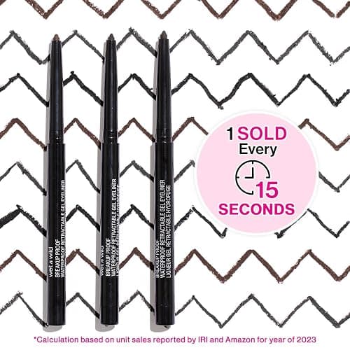 wet n wild Mega Last Breakup Proof Waterproof Retractable Gel Eyeliner - Ultra Pigmented 16-Hour Long Wear, Smudge Proof Satin Finish Formula, Cruelty-Free & Vegan - Dark Brown thumbnail 2