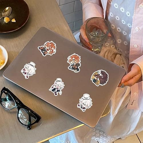 66Pcs Bungo Stray Dogs Themes Waterproof Stickers for Water Bottle Cup Laptop Bike Skateboard Luggage Box Vinyl Graffiti Patches BRJKT thumbnail 9