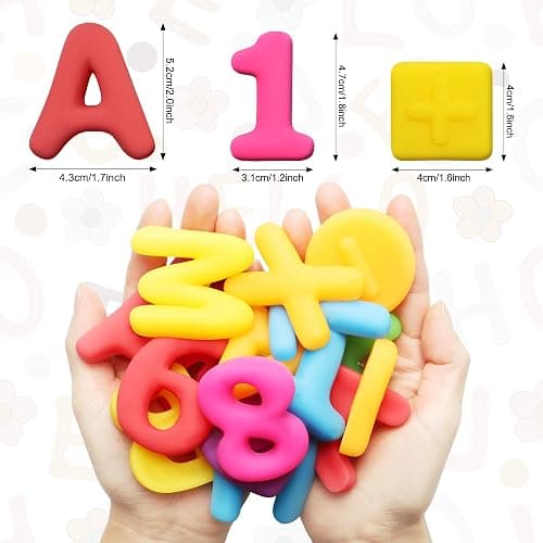 Kryfa ABC Learning Toys for Kids Ages 3-5, 40PCS Numbers and Alphabets Sensory Bin Filler for Classroom Prizes, Birthday Gift, Easter Basket Stuffers, Party Favors thumbnail 2