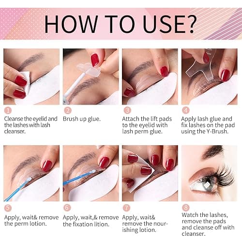 2025 Upgrade Lash Lift Kit, Keratin Eyelash Perm Kit, Eyebrow Eyelash Curling Lamination Kit Professional Lash Lift Extensions, Semi-Permanent Curling Perming Wave Suitable at Home and Salon by DONG RHYME thumbnail 7