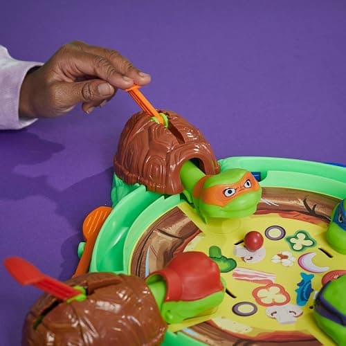 Hasbro Games Hungry Hungry Hippos: Teenage Mutant Ninja Turtles Edition Game | Ages 4 and Up | 2 to 4 Players | Kids Board Games | Gifts for Preschoolers (Amazon Exclusive) thumbnail 2