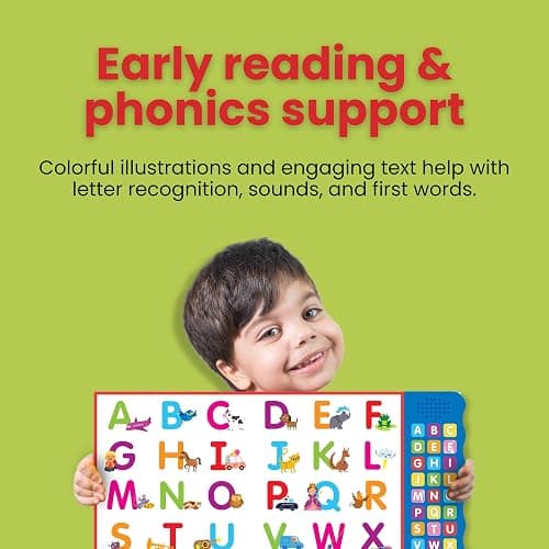 Let’s Learn ABCs – Interactive Toddler Sound Book with 27 Buttons | Tracing, Alphabet Song, Children's Board Book | Learn Letters & First Words | Fun Learning Activities for Boys & Girls thumbnail 11