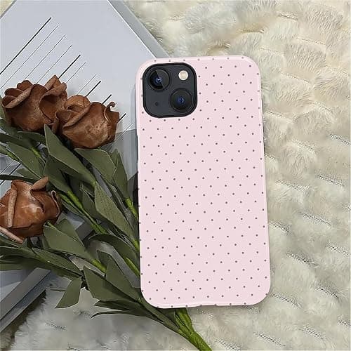 ilikediy for iPhone 13/14 Case,HL2 Polka Dot Pink Hybrid 2 Layer Hard Shell Silicone Protective Pattern Design Case thumbnail 4