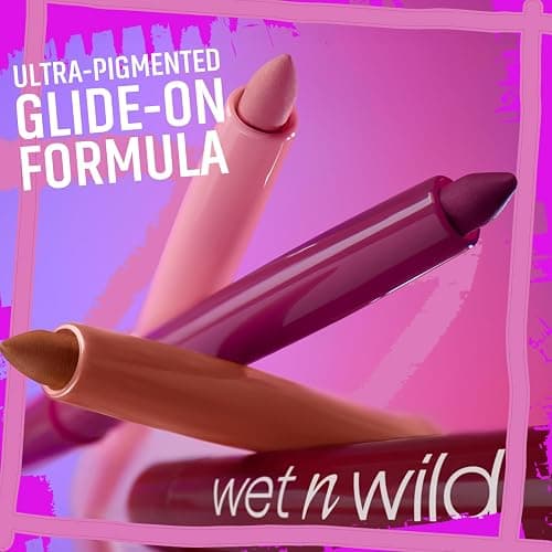wet n wild Perfect Pout Matte Retractable Gel Lip Liner Pencil, Rich Creamy Long Lasting Color, Well-Defined and Flawless Application, Vegan & Cruelty-Free - Purple Lay Down the Mauves thumbnail 6