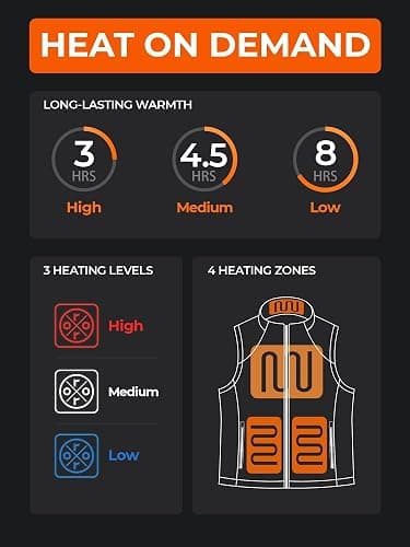 ORORO [Upgraded] Women's Heated Fleece Vest with Heated Collar and Battery, Lightweight Heating Vest Fleece thumbnail 3