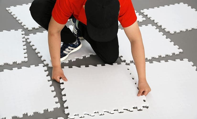 Potent Skate-Able Synthetic Ice Tiles (10-Pack, 21.6 SQFT) - Safe for Skates, Expandable Hockey Training Surface, Easy to Assemble thumbnail 5