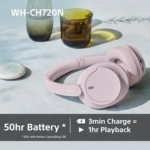 Sony WH-CH720N Noise Cancelling Wireless Bluetooth Headphones - Up to 35 hours battery life and Quick Charge - White thumbnail 5