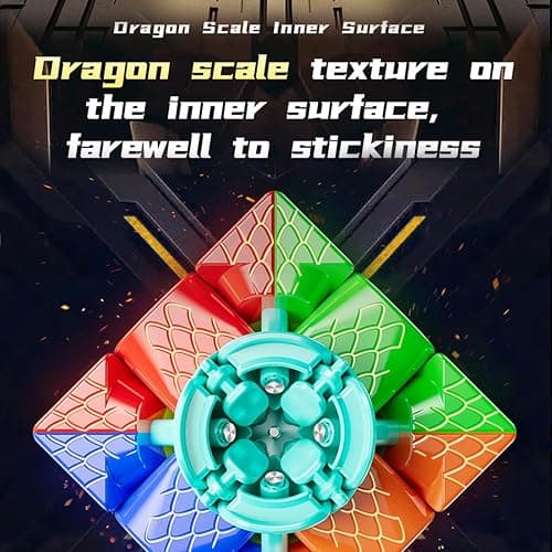 Moyu RS3M V5 2023 Ball Core UV Coated 3x3 Speed Cube with Robot-Shape Display Box, 3x3 Puzzle Cube Stickerless RS3M V5 MagLev Master Cube (MagLev+Ball-Core UV Coated) thumbnail 6