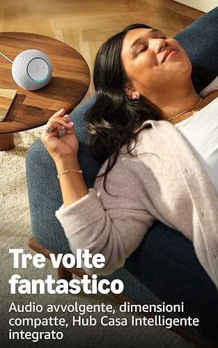 Nuovo Amazon Echo Dot Max - Altoparlante Alexa con audio avvolgente, Hub Casa Intelligente integrato, Grafite thumbnail 2