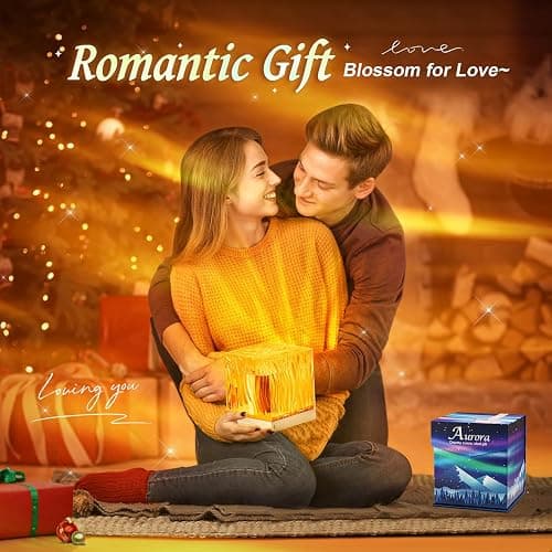 Valentine's Day Northern Lights Projector Gifts for Her, 18 Colors Sensory Lights Night Light Remote Timer Galaxy Light, Soothing-for-Sleep Mood Lighting, Galaxy Projector, Led Lights for Bedroom thumbnail 6