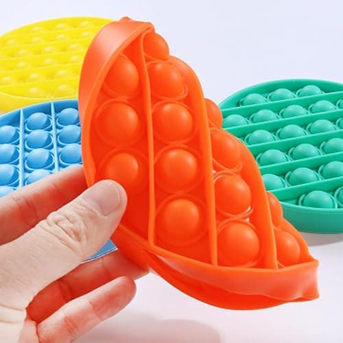Random 12 Pcs Fidget Toys,Push Pop Fidget Sensory Toys Set,Stress Relief Gifts for Kids & Adults,Pop Bulk & Party Favors Toddler Toys for Easter Gifts,Party Supplies,Classroom Prizes thumbnail 2