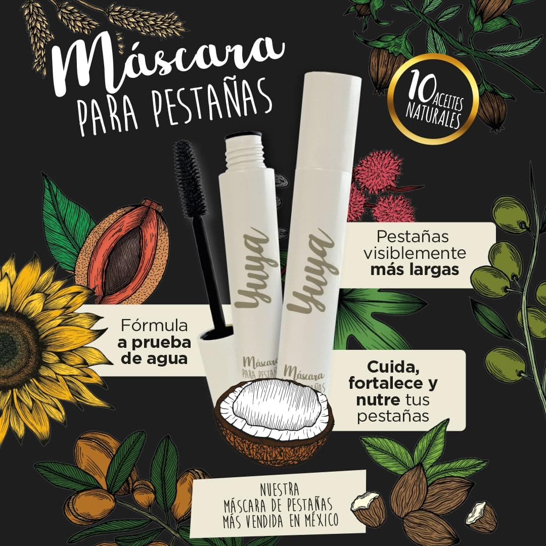 Republic Cosmetics Yuya Rimel - Mascara de pestañas - Enchinador de pestañas - Flash eyelash serum - Rimel Rizador de pestañas - Makeup - rimel - 10 aceites naturales - 10g thumbnail 4