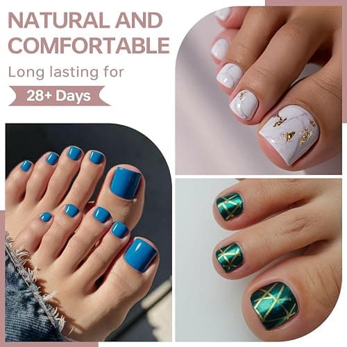 ASONRL 300 Pcs Gel X Toe Nail Tips, 15 Sizes Extra Wide Large Toenail Tips Full Cover, Matte Clear No-file Needed, DIY Artificial Nails for Toes, Square Shape False Toenails Tips thumbnail 7