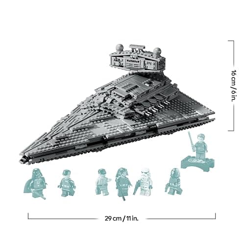 LEGO Star Wars 75394 Imperial Star Destroyer - Starship Building Toy with a Detailed Interior and 7 Minifigures incl. Darth Vader - Birthday Gift for 10+ Year Old Boys and Adult A New Hope Fans thumbnail 3