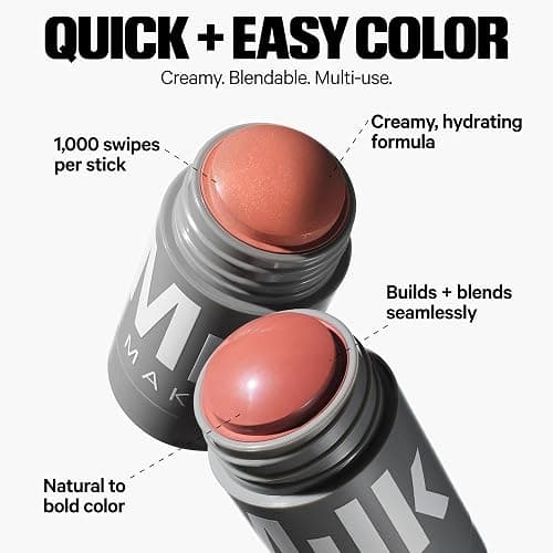 Milk Makeup Lip + Cheek Stick – Buildable Cream Blush + Lip Color w/Hydrating Mango Butter + Avocado Oil for a Natural Flush – Long-Lasting, Multiuse, Vegan Formula thumbnail 2