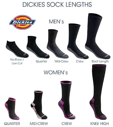 Dickies Men's Dri-Tech Original Moisture Control Crew Socks, Available in M-XXL (6, 12, 18 Pairs) thumbnail 5