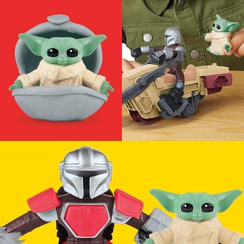Play-Doh Star Wars: The Mandalorian Launching Speeder Playset, Bendy Grogu & 4 Inch Mando Action Figures, Imagination Toys for 4 Year Old Boys & Girls & Up thumbnail 4