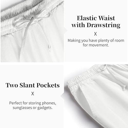 COOFANDY Men's 2 Pieces Cotton Linen Set Casual Short Sleeve Henley Shirts Beach Yoga Pants Summer Outfits thumbnail 6