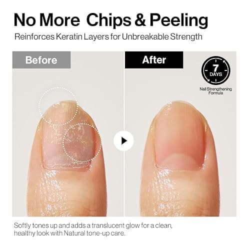 ohora 2-in-1 Sheer Nail Polish & Strengthener(Cherry) | Tinted Nail Concealer | Nail Hardener for Weak, Damaged Nails | Nail Care Polish with Glossy Finish | Glazed-Syrup Formula, 15 mL thumbnail 3