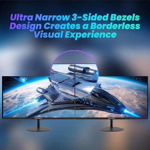 ArcticPro 22 inch 100Hz Monitor, Full HD (1920 x 1080p) Computer Monitor, 105% sRGB, 3000:1 Contrast, 3-Sided Frameless, Ultra Slim, VESA, LowBlue Mode, Tilt Adjust, HDMI *1, VGA*1 thumbnail 6