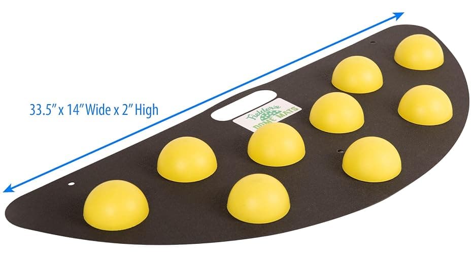 Fielder's Dome Mat – Baseball and Softball Bad Hop Training Equipment for Fielding Practice, Agility, Hand-Eye Coordination and Reaction Speed. Durable, Multi-Surface Compatible. 33.5" x 14" x 1.75" thumbnail 7