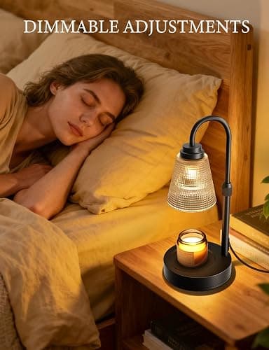 Candle Warmer Lamp with Timer Dimmable, Adjustable Height Wax Melts Warmer for Jar Candles, Housewarming, Birthday, for Women and Mom, Home Decor thumbnail 6