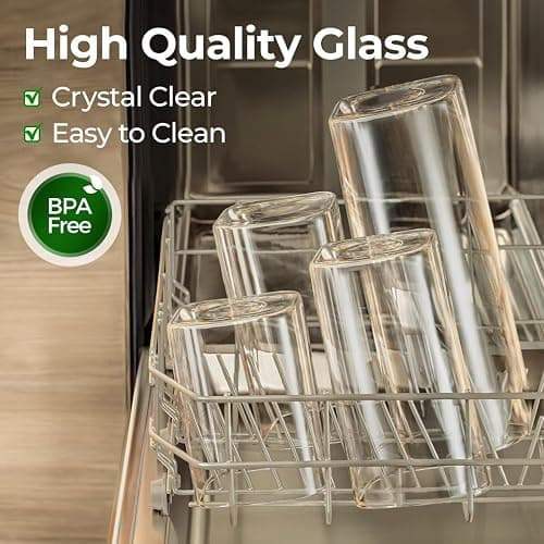 ComSaf Glass Storage Containers With Lids 6-Pack (0.7qt/1.2qt/1.6qt), Glass Pantry Storage Containers, Rectangular Glass Jars With Lid, Glass Canisters For Kitchen Flour Cereal Sugar Tea Coffee Bean thumbnail 6