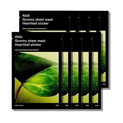 Abib Gummy Sheet Mask 10 Sheets Heartleaf (Soothing) - Image 1