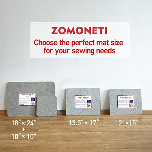 ZOMONETI 24" x 18" Wool Pressing Mat 100% New Zealand Felted Wool Ironing Mat Pad Blanket for Quilter, Sewing, Quilting Supplies and Notions thumbnail 6