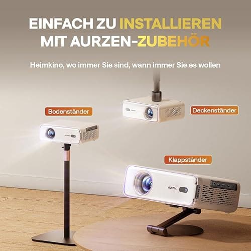 Weiß - Smart Beamer Projektor 4K  thumbnail 6