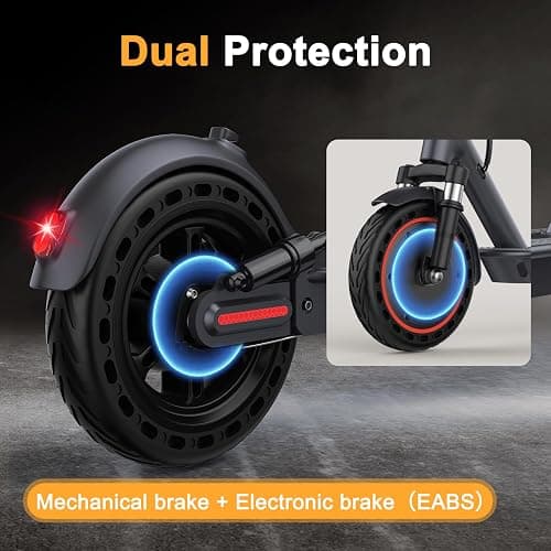 WERHY 10 Inches Electric Scooter, 500W Powerful Motor & 22 MPH Top Speed, 22-28Miles Long Range, Folding E Scooter with Dual Braking for Adults thumbnail 9