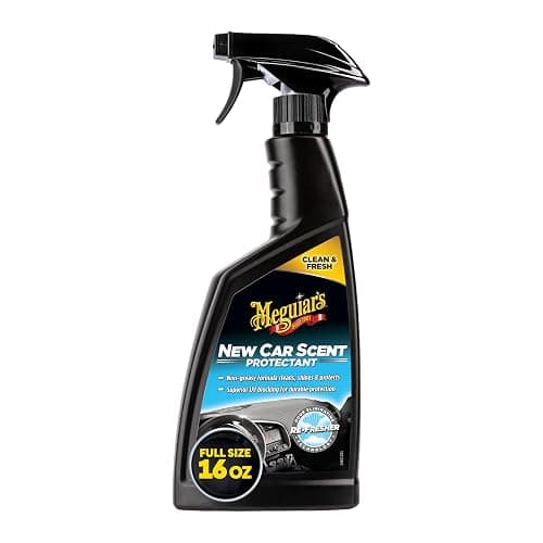 Meguiar's New Car Scent Protectant Spray - Car Interior Cleaner for Vinyl, Rubber and Plastic, Contains UV Protection and Leaves a Rich, Satin Shine with a Pleasant New Car Smell, 16 Oz - Natural Shine - New Car Scent - Image 1