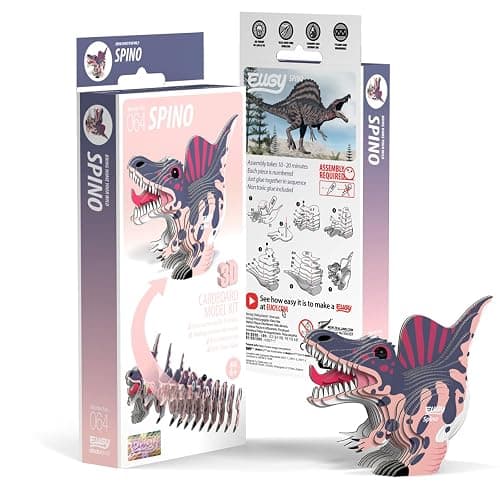 Eugy Spinosaurus Dinosaur 3D Puzzle - 24 Piece Eco-Friendly Educational Toy Puzzle for Boys, Girls & Kids Ages 6+ thumbnail 5