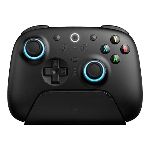 8BitDo Ultimate 2 Wireless Controller for Windows PC, Apple, Steam & Android, Gaming Controller with TMR Joysticks, Hall/Tactile Triggers, Motion Control, RGB Fire Ring, 1000Hz Polling Rate, Black - Image 1
